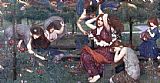John William Waterhouse Canvas Paintings - Flora and the Zephyrs